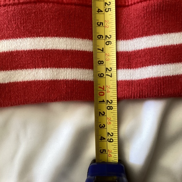 JAmerica USA Men’s Hoodie Red and White Large Front Pocket - Picture 6 of 7
